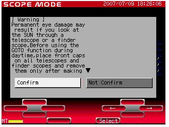 Page 18 In the initial setting screen, move the cursor to OK with the enter.