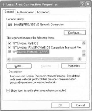 (5) Click on OK on all screens and close dialog boxes. Obtaining IP Address automatically (1) In windows, go to START CONTROL PANEL NETWORK CONNECTIONS LOCAL AREA CONNECTION.