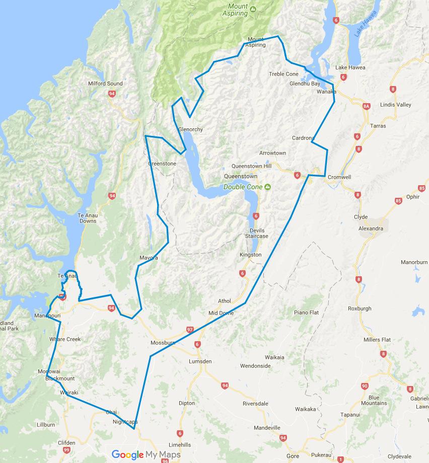 WHERE AND WHEN ARE THE SURVEYS TAKING PLACE? The remaining portion of the project is the area around Wanaka, Queenstown and Nightcaps as shown in blue in the map below.
