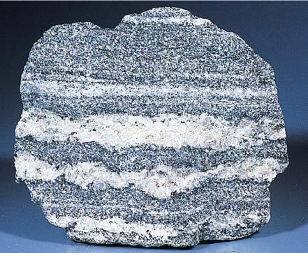 minerals to separate into bands Minerals stable under high grade metamorphic