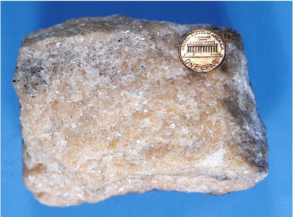 Evidence of Metamorphism Quartz Sandstone 3.