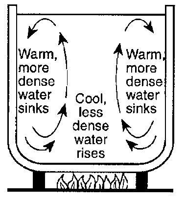Which statement best describes the exchange of heat energy during this process? 1) Heat energy is transferred from the atmosphere to the water vapor.