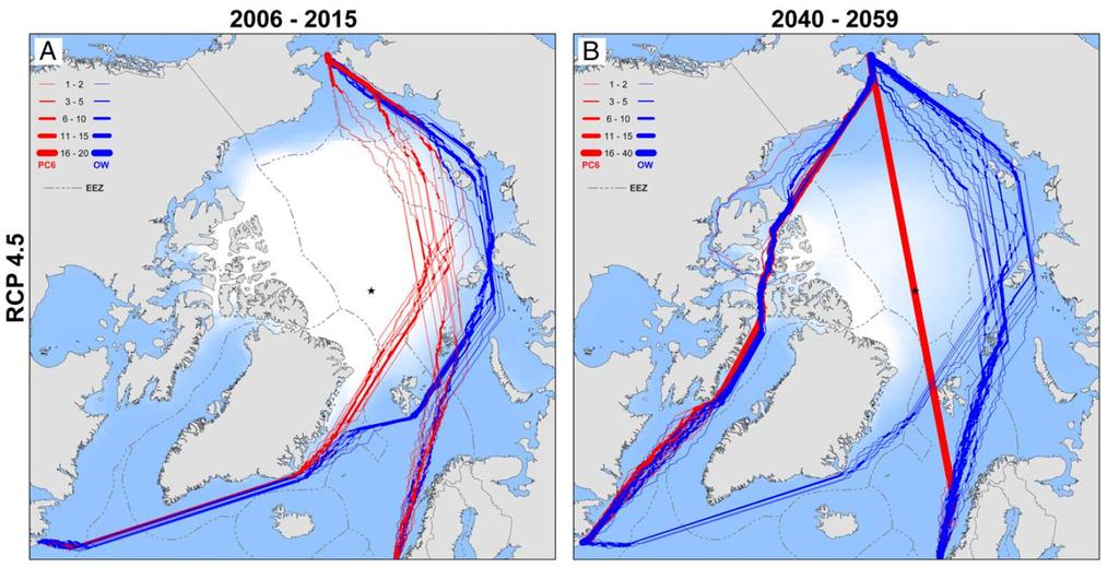 Arctic Shipping: Model predictions Overview Changes in human activities Implications for marine