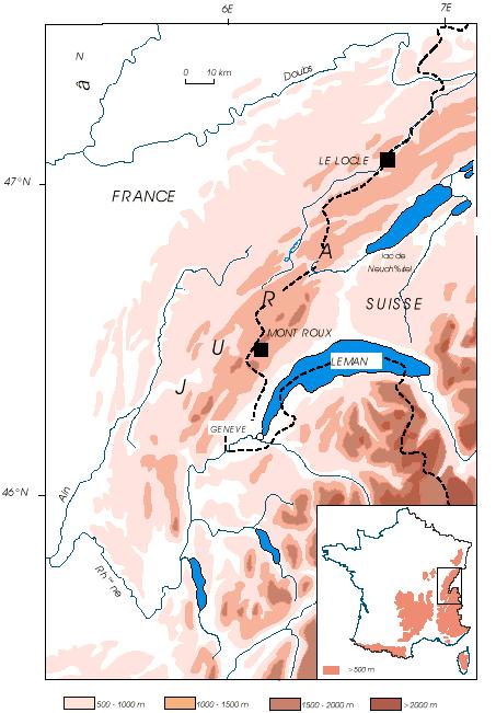 578 J. Guiot et al.: Paleovegetation inverse ling Lake Locle (Swiss Jura) Fig. 5. Location of Lake Le Locle in Swiss Jura.