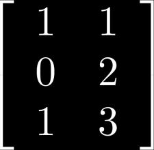 Matrix Definition: A matrix is a rectangular array of numbers. A matrix with m rows and n columns is called an m n matrix. The plural of matrix is matrices.