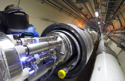The first LHC magnet was lowered into the tunnel in