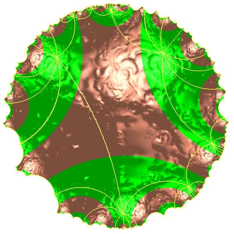 mapped to the hyperbolic plane,