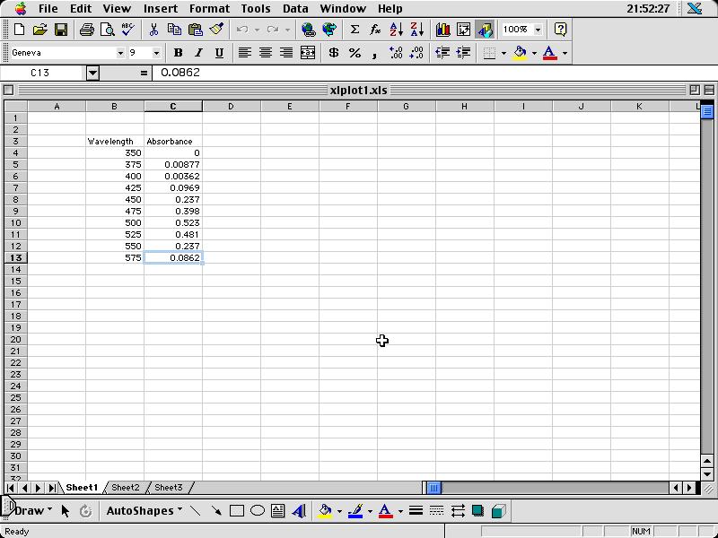 Plotting Data in Excel The exact instructions to use will depend on your version of Excel. The following set of instructions and pictures are similar for all versions of Excel. 1.