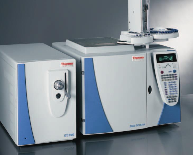 c h r o m a t o g r a p h y Thermo Scientific ITQ Series Quadrupole Ion Trap GC/MS n Optimized for Real-World Sample Analysis Dependable performance in ion trap technology Unmatched sensitivity in