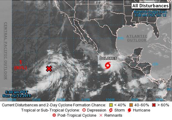 2-Day Tropical Outlook Eastern Pacific http://www.nhc.noaa.gov/ Disturbance 1: (as of 8:00 a.m.
