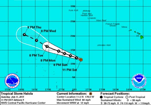 Central Pacific - Tropical Outlook Tropical Storm 