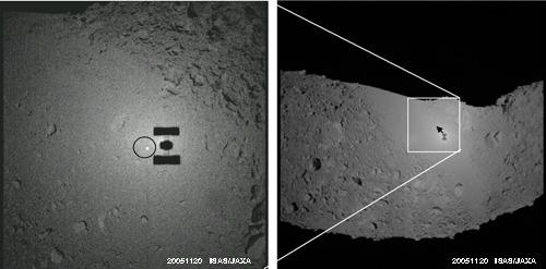 NEAR Shoemaker Probe NASA s NEAR Shoemaker Probe landed on the asteroid 433 Eros (34.4 km in its longest measurement) on February 12, 2001.