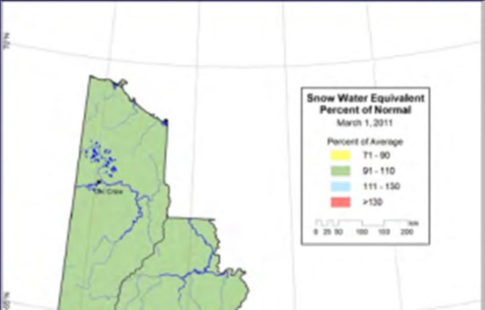 Yukon Normal snowpack conditions