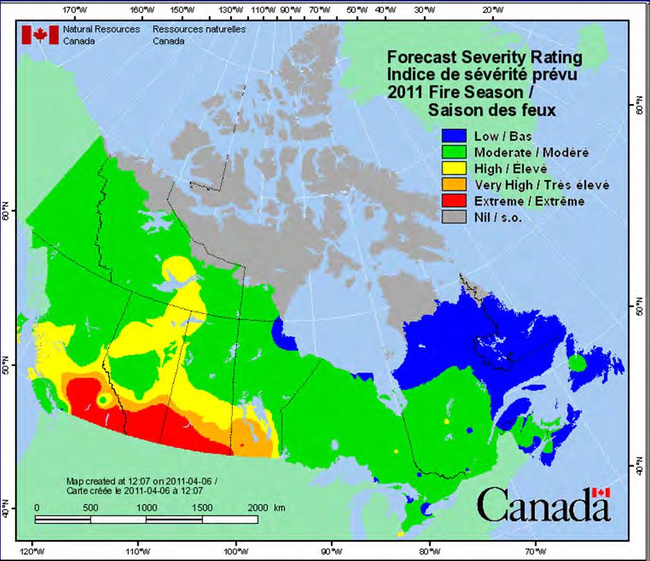 average weather) 2011 fire season could be above-average
