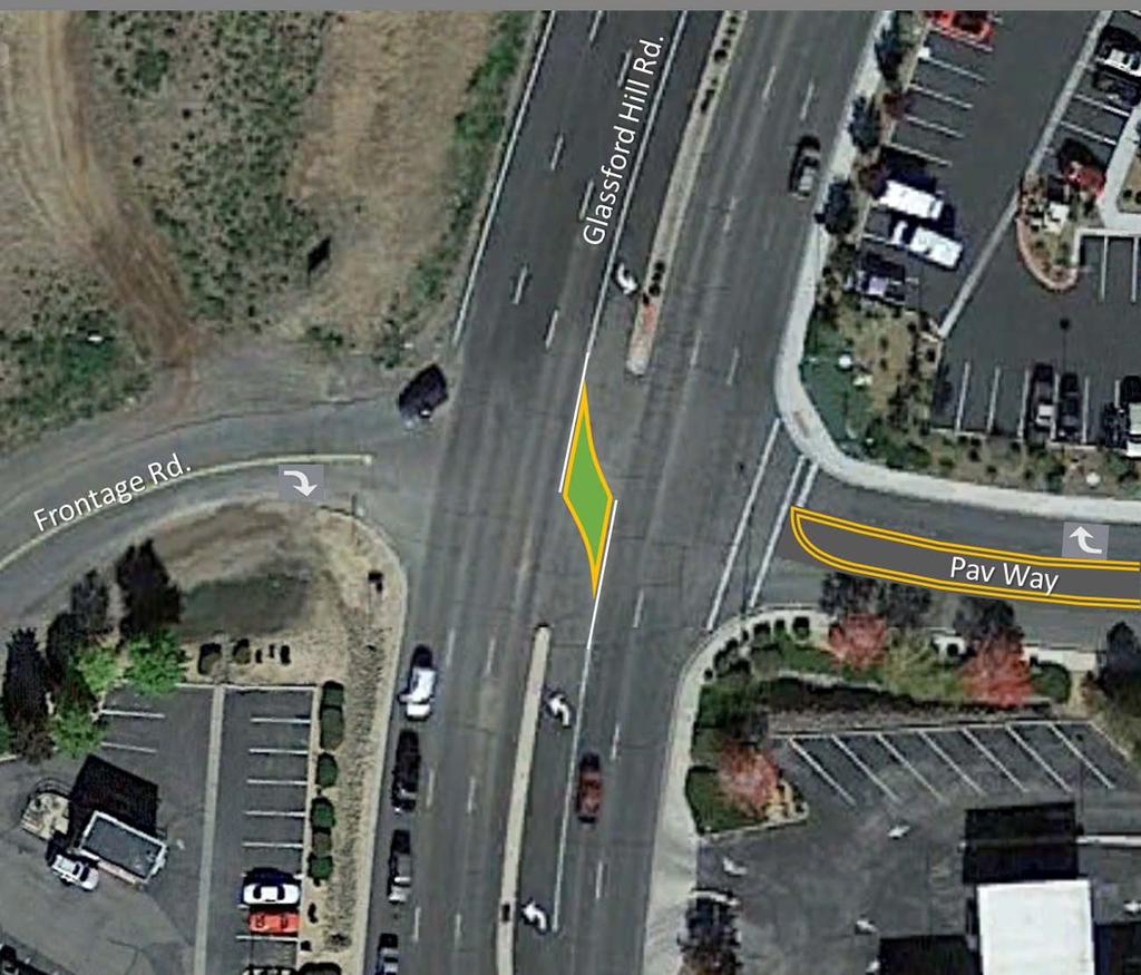 reconfigured in the long term to support the efficient flow on Glassford Hill Road so close to a major state highway.