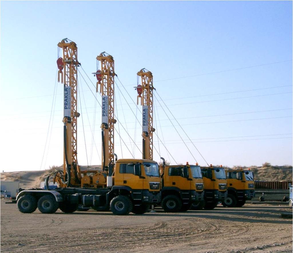 Production Wells: In situ leaching Uranium Production Wells PRAKLA RB 40 in Kazakhstan Drilling depth: max.