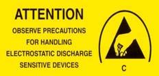 Attention : Electric Static Discharge (ESD) Protection The symbol shown on the page herein to introduce Electro-Optical Characteristics.