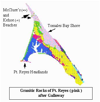 Questions to answer What kind of contact is there between the granitic rocks and the Point Reyes Conglomerate?
