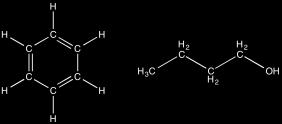 Question #: 17 Benzene (C6H6) and n-butanol (C4H9OH) are miscible with one another in all proportions because A. they form strong hydrogen bonds with one another. B. there is a large decrease in potential energy for the mixed liquids compared to the two pure liquids.