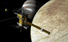 Europa using a radiation-tolerant spacecraft that