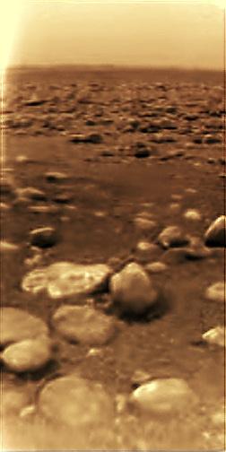In 2005, the Huygens probe landed on the surface of Titan. It is still the farthest landing away from earth. Fig.