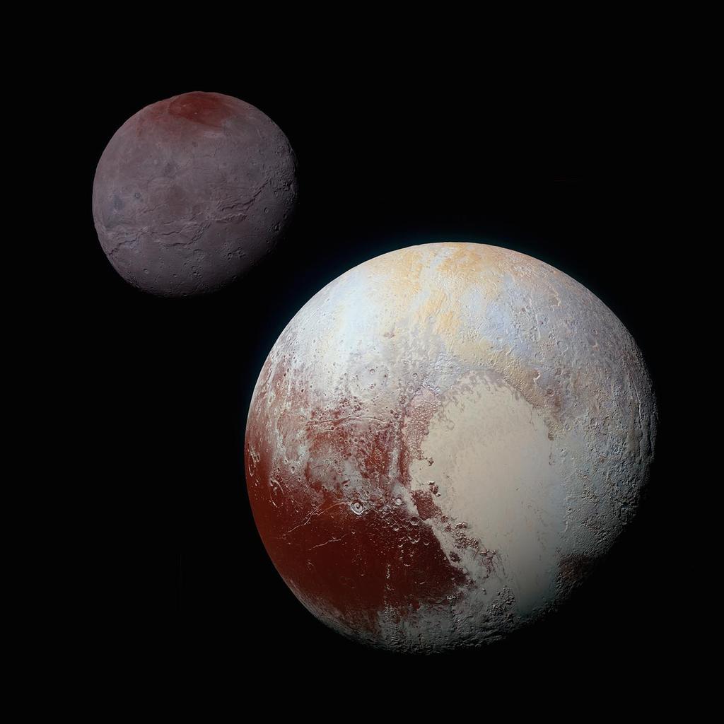 Fig. 33 Pluto and its largest moon Charon.