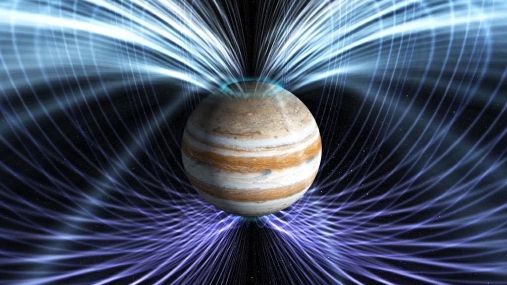 8 Artistic Impression of Jupiter's Magnetic Field lines NASA's Goddard Space