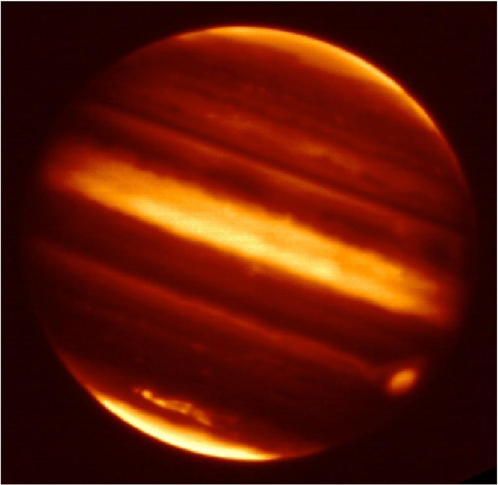 Impacts on Jupiter 12 We can also image Jupiter at thermal infrared wavelengths to understand the thermal structure in the atmosphere and the distribution of debris.