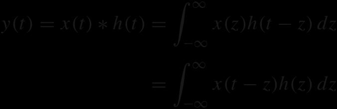 Convolution and Laplace If we define the impulse response as h(t), then the output y(t) is related to the input