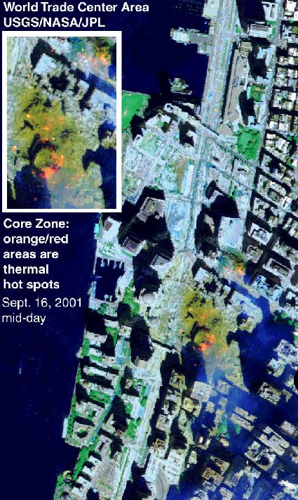Thermal imaging Thermal remote sensing data collected at the WTC