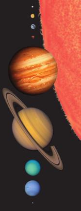 Section 23.1 (continued) Use Visuals Figure 2 Have students study Figure 2 and answer the caption question. Ask: Which planet is the smallest? (Pluto) Which planet is the largest?