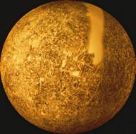 What are the inner planets? Mercury Mercury is the planet closest to the Sun. It has thousands of dents called craters. They were formed by meteorites crashing into Mercury s surface.