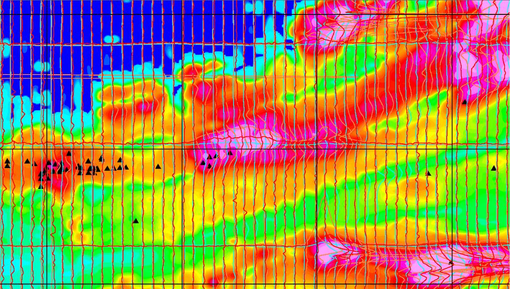 Blue Jay Zone on west end of 2km long VTEM Mag/AEM anomalous area - VTEM