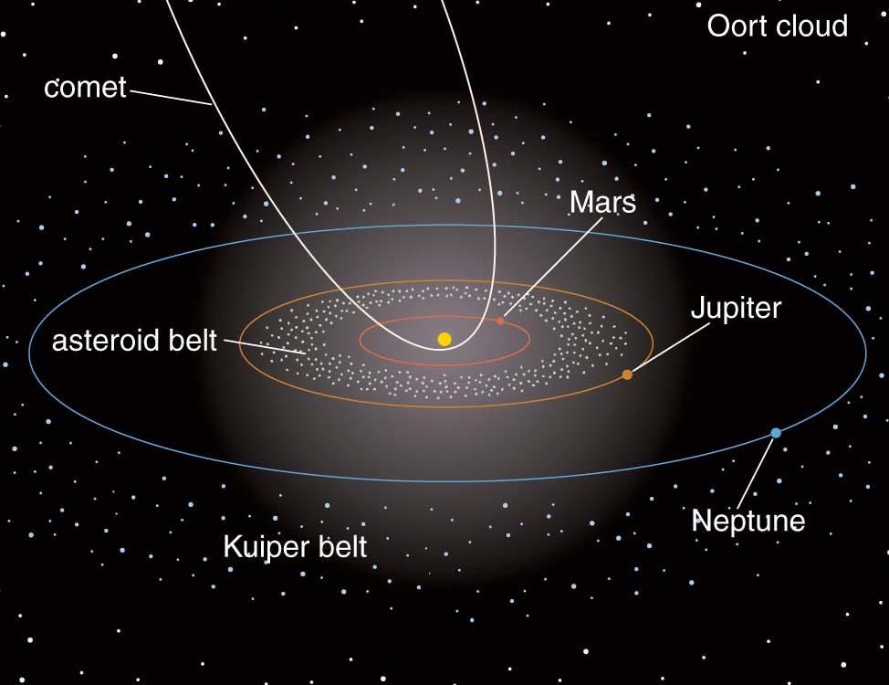 Small bodies orbiting the Sun Most asteroids orbit in the region called the asteroid belt, which