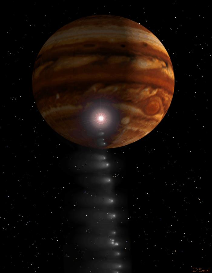 Comet Impacts on Jupiter Painting