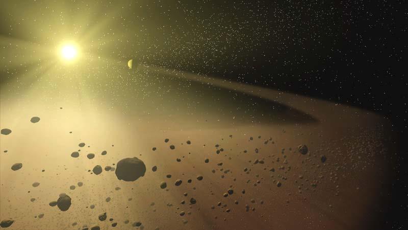 The Asteroid Belt Asteroids are small rocky objects of various shapes and sizes that orbit the