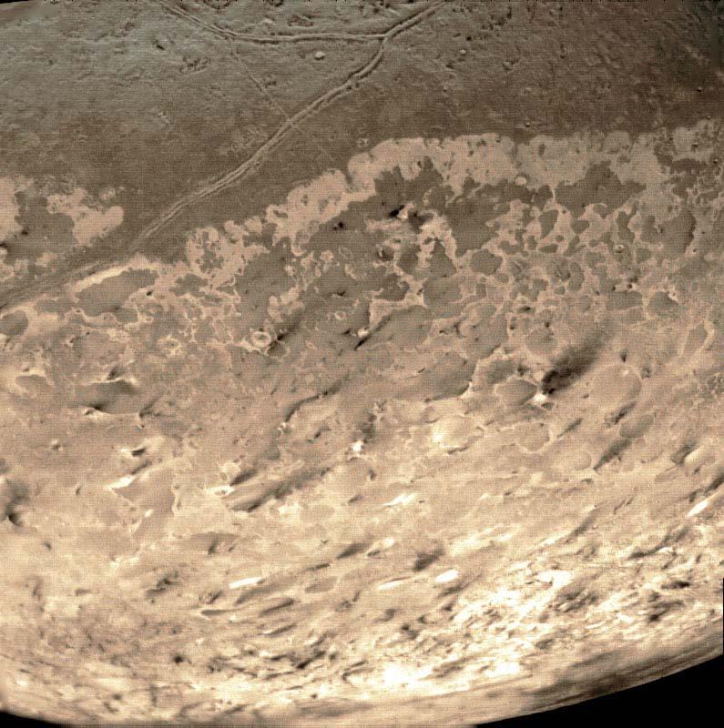 Triton - Moon with Nitrogen Volcanoes Scientists believe Neptune s largest moon, Triton, was a Kuiper belt object, like Pluto, that was captured by Neptune s gravity.