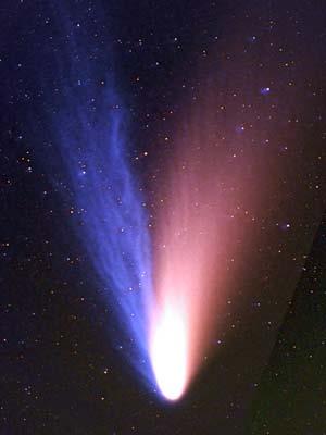 Comet Tail Comets usually have two tails.