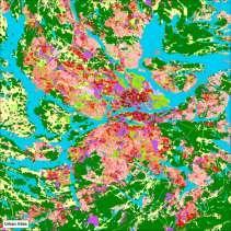 distribution Copernicus Urban Atlas land use data