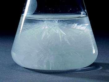Crystallization from Solutions When a solution becomes supersaturated minerals will