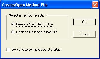 Preparing an MS Method for Data Acquisition Building a New MS Method From the Workstation Toolbar, open the Method