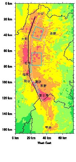 Seismic Hazard Map) Scenario Earthquake Ground Shaking Map The source model is established for a scenario earthquake, considering asperities with larger