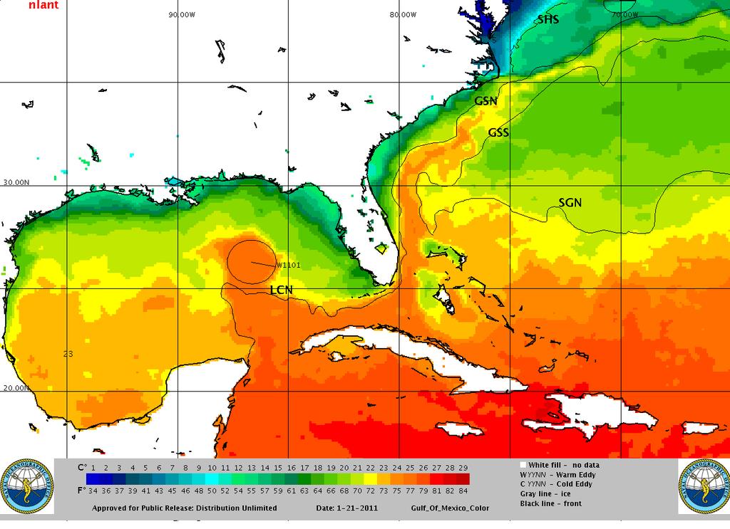 Gulf Stream and Hatteras storms Gulf Stream provides low warmth and moisture (instability) for