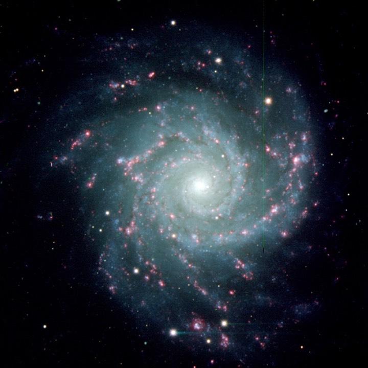 NGC 628 - bright spiral Hα emission