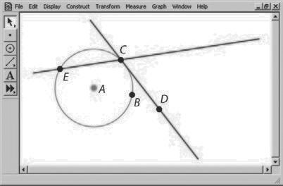 valuate: Homework and Practice Use the figure for xercises 1. Suppose you use geometry software to construct a secant and tangent that intersect on a circle at point.
