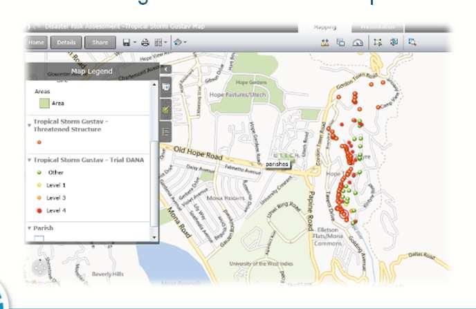 Case Study: JAMAICA NERGIST Damage Assessment Web Map in ArcGIS Case Study: