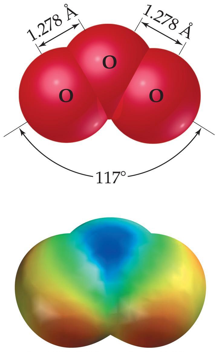 Resonance But this is at odds with the true, observed structure of ozone, in