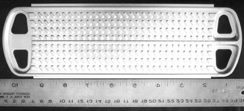 Appendix C: Plate Sample Acceleration Measurement Test Results Plate Evaporator A Figure C.1 Photograph of plate A showing details of internal structure.