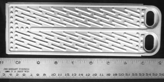 Plate Evaporator D Figure C.5 Photograph of plate D showing details of internal structure.