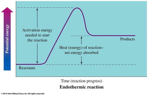 Graphical Representations of Endothermic Reactions Reaction